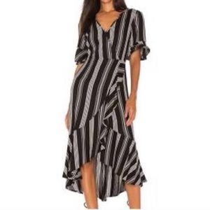 Band of Gypsies Black & White striped dress, small